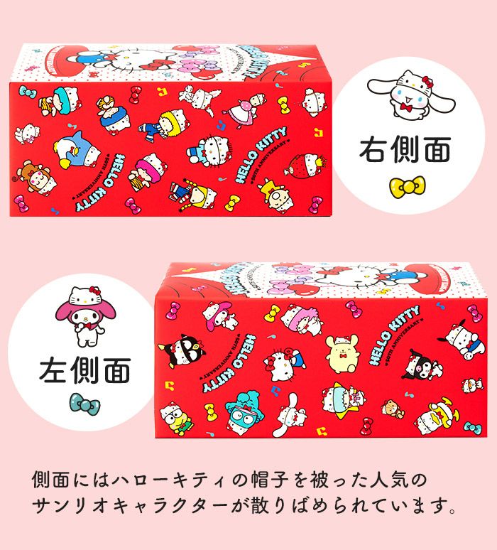 幸せの黄色いカステラ ハローキティ 50周年デザインハーフ 0.3号 5切
